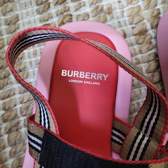Burberry Cloth Sporty Sandals - Picture 4 of 6